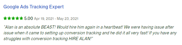 Google ads tracking expert review